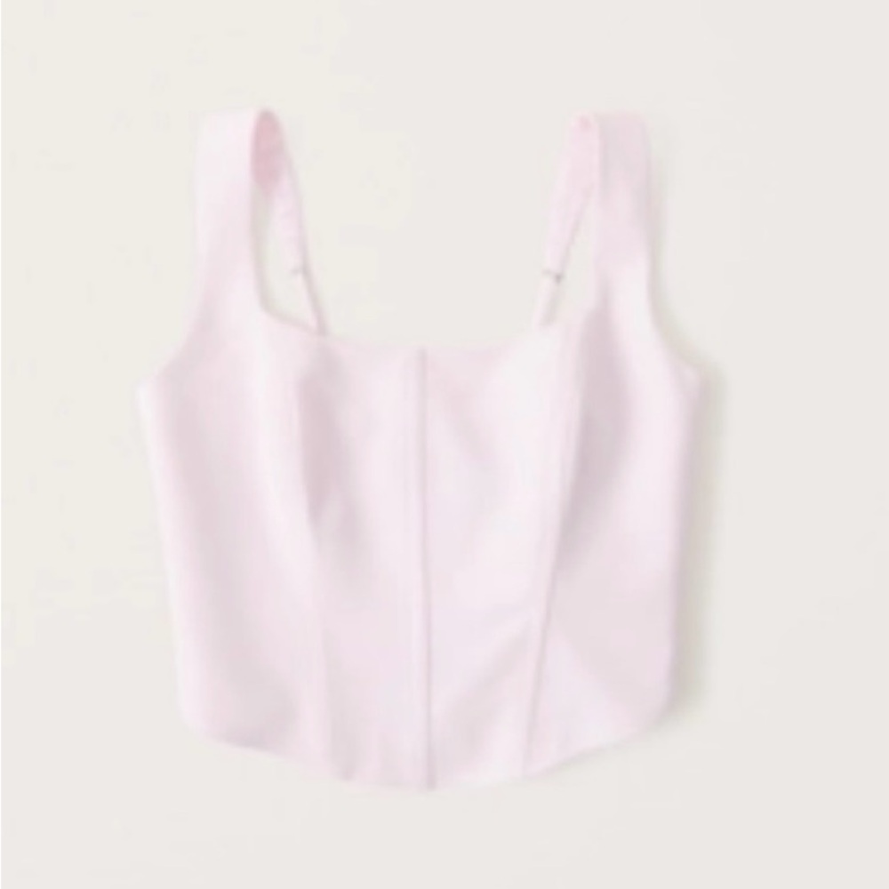 Abercrombie Light Pink Corset Top